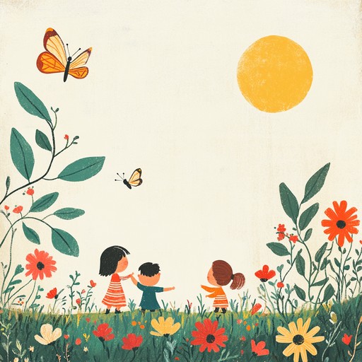 A light hearted instrumental perfect for creating a bright, sunny atmosphere, ideal for children's playtime. The melody dances with gentle, catchy rhythms to encourage imagination and carefree fun. The use of a piano brings a melodic charm that is both soothing and playful, capturing the innocence and joy of a sunny meadow.