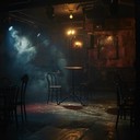 hauntingly sinister cabaret with foreboding, eerie atmosphere.