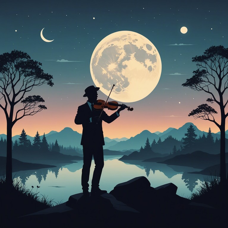 This piece invokes the haunting echoes of a late, introspective night, featuring deep violin strokes that paint a soundscape filled with contemplation and underlying tensions. Designed to evoke the stillness and complexity of night, this composition perfectly captures the essence of introspection and the whispers of thoughts that float through the air, offering a profound auditory exploration of solitude. The gently played melodies intersperse with moments of silence, enhancing the ethereal quality of the music.