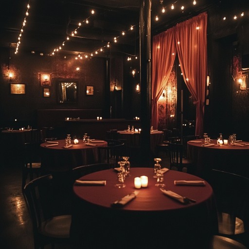 A haunting yet tender instrumental capturing the essence of a quiet, candle lit parisian cabaret. Subtle piano melodies intertwine with gentle accordion, evoking an atmosphere of a bygone era filled with longing and whispered confidences