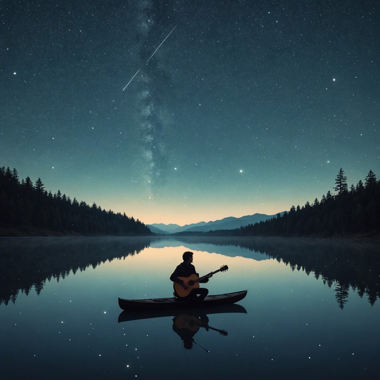 Imagine a serene night where a soul stirring electric guitar melody envelops the air, echoing the spirit of traditional blues with a modern twist. The song captures the essence of reflection and solitude under a clear starlit sky, with slow, heartfelt riffs and a deep, resonating melody that speaks directly to the soul.