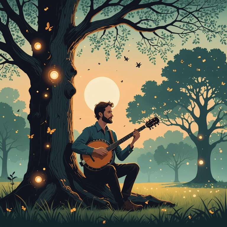 Imagine a tune that captures the essence of a mystical, playful morning; a banjo leads this freak folk track through a magical awakening, creating joy with every strum.