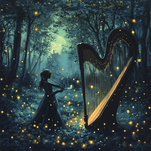 Journey into an enchanting woodland with this romantic tune. The soft plucking of the harp creates a dreamlike atmosphere, evoking feelings of love and mystery among the hidden corners of a magical forest.