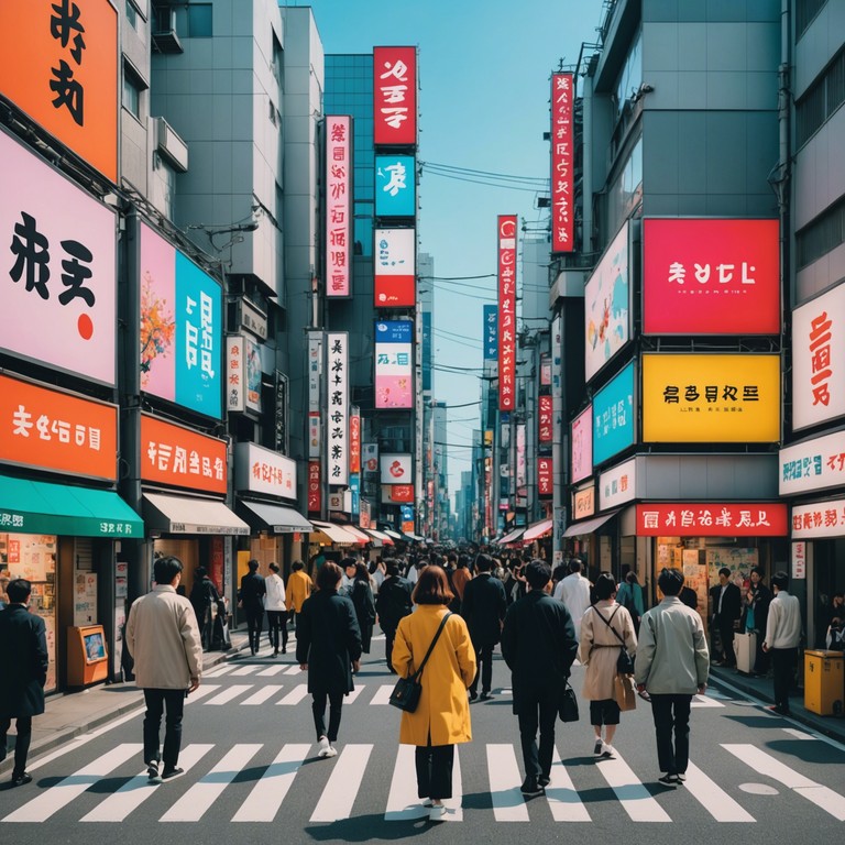 A joyful and bouncy instrumental track that transports listeners to a sunny day in tokyo, featuring playful synth melodies that capture the essence of japanese pop culture. The composition is designed to evoke happiness and a sense of carefree adventure, perfect for energizing listeners and bringing smiles.