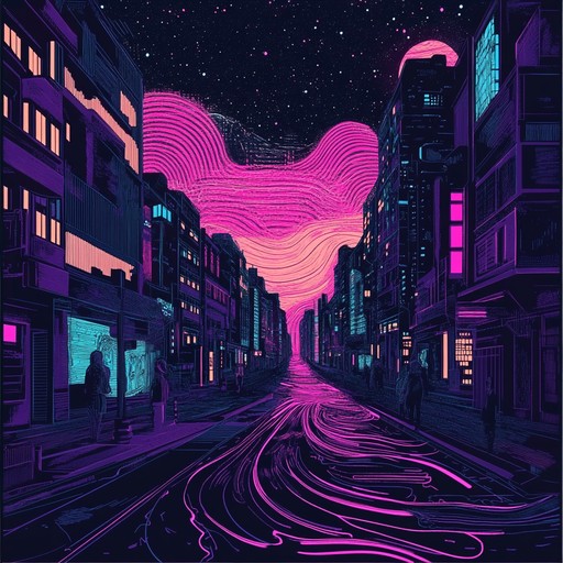 Experience a mesmerizing blend of pulsing synths and hypnotic beats, capturing the essence of trippy new wave. The track takes listeners on a sonic voyage through neon lit streets and surreal soundscapes, evoking feelings of nostalgia and euphoria.