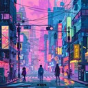 upbeat j pop featuring frenzied synths and unpredictable rhythms