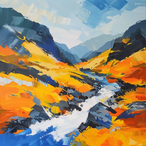 A lively folk instrumental capturing the spirit of a fast chase through highland terrain, featuring rapid fiddles, driving drums, and the airy melody of flutes. This dynamic track thrusts listeners into a high stakes pursuit, invoking heart pounding excitement with its swift pace and vivid acoustic layers.