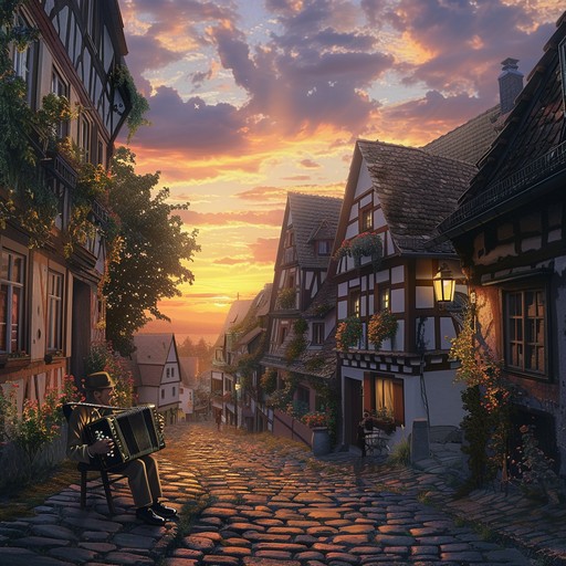 A gentle instrumental piece infused with tender melodies and nostalgic tones, capturing the essence of a serene german night. The music flows effortlessly, delivering an intimate experience reminiscent of classic german schlager, with warm harmonies and delicate progressions.