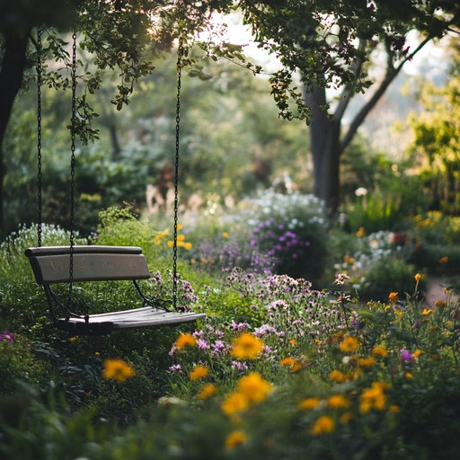 An instrumental journey through a calming garden, featuring gentle and rhythmic swing beats combined with peaceful melodies. Perfect for unwinding on a sunny afternoon.