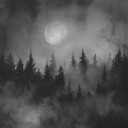 haunting, distant echoes amidst eerie nighttime forest sounds