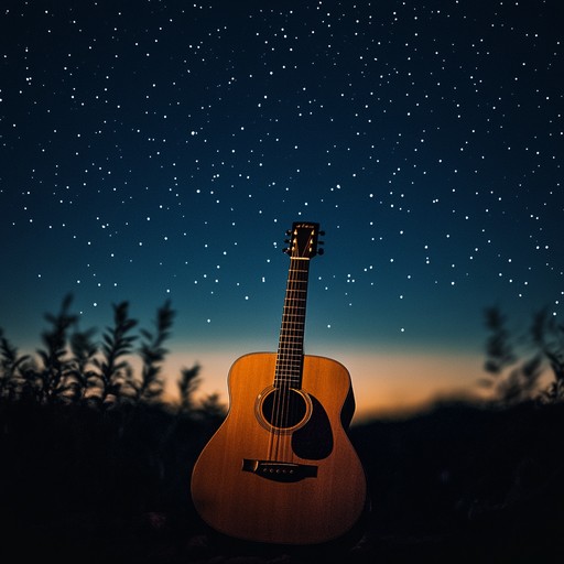 This jingle gently evokes the delicate glow of an evening star, using soothing acoustic guitar tones to create a nostalgic and tender atmosphere. It softly conveys a sense of yearning, nostalgia, and hope, reminiscent of long cherished memories under a softly glowing sky.