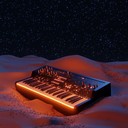 an exotic 80s instrumental blending synths with desert melodies