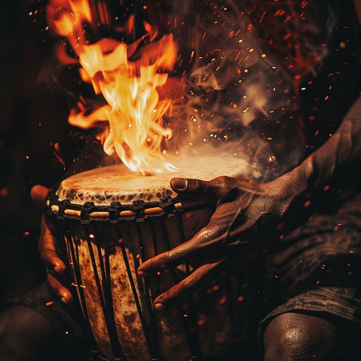 Feel the intensity of ancient warriors' wrath through furious tribal beats, leading an unstoppable rhythm laden with strength and anger.