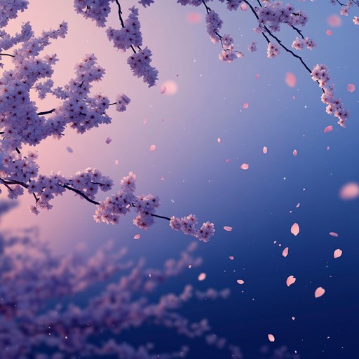 Imagine a gentle evening under cherry blossoms as the soft notes of serenading strings flutter in the breeze. This piece mixes traditional japanese sensibilities with a modern anime feel, creating a heartwarming yet wistful melody to accompany quiet, reflective moments. Perfect for scenes of gentle romance or introspective solitude.