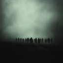 an eerie instrumental depicting a haunted military march through darkness.