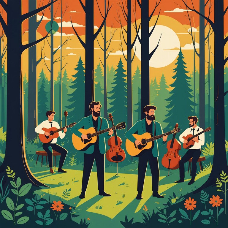 Expanding on the traditional folk sounds with a hearty dose of banjo, this alternative title emphasizes the track’s focus on vibrant and uplifting soundscapes that celebrate the rustic and wild aspects of music. It encapsulates the spirited joy and the emotional lift that comes from stepping outside conventional boundaries, offering listeners a dive into a lush, melodious experience that feels both nostalgic and new.