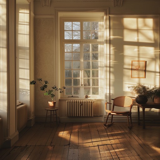 This track features a soft, flowing acoustic guitar, providing a gentle wake up call for the soul. Imagine the sun's first rays illuminating a cozy room, casting a warm glow and filling the space with peace and optimism. The intimate bedroom production adds a personal touch, making it feel like a private serenade. Soft background nature sounds might be included, enhancing the song's calming nature