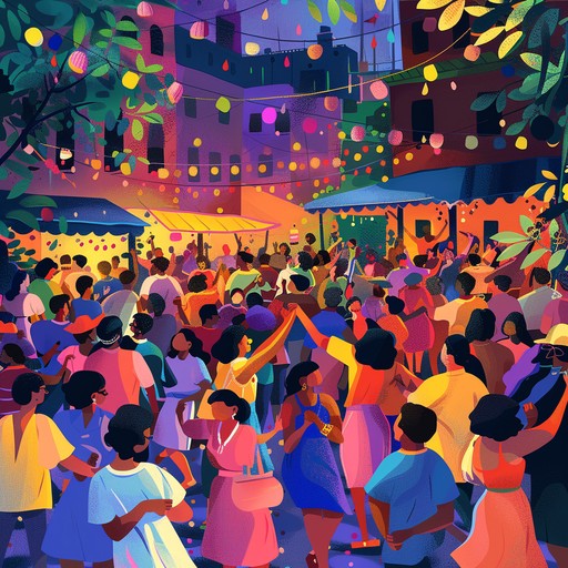 This lively instrumental salsa track is designed to evoke the festive spirit of a vibrant latin carnival. An energizing blend of congas, timbales, cowbells, and piano sets the stage for non stop dancing. The rhythms are infectious, inviting listeners to celebrate with friends under colorful lights, creating an atmosphere of joy and revelry.