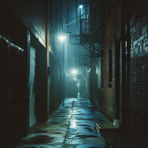 Imagine walking down dimly lit streets at midnight, with a sense of foreboding and suspense in the air. The beats are slow and deliberate, punctuated by eerie atmospheric effects that send chills down your spine. The melody carries hints of mystery and danger, building up the tension as it progresses, creating a perfectly suspenseful hiphop track.