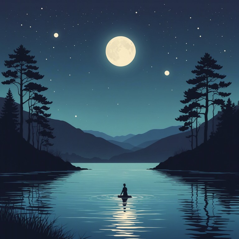 Delve deeper into the heart of tranquility with this alternative version, where the sitar's strings echo the shimmering reflections of the moon on the water, enhancing the composition’s depth and creating a sense of timeless peace.