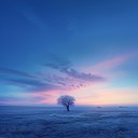 isolated piano piece reflecting a barren, snowy landscape