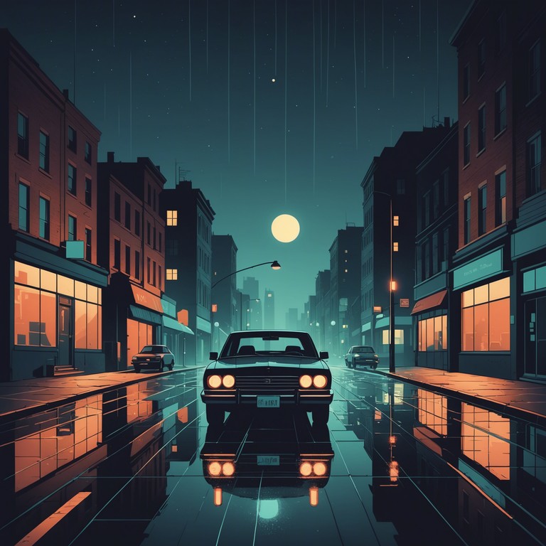 Imagine cruising in a vintage car through a sprawling city lit up with neon signs and empty streets. The sound captures a blend of longing and nostalgia, heightened by the solitude of the night. Synth melodies weave in and out, evoking scenes from 80s sci fi soundtracks.