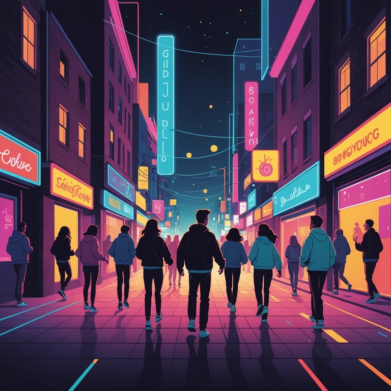 This track takes listeners on a journey through vibrant cityscapes with its pulsating rhythms and electric sounds, perfect for lively summer night parties and youthful gatherings. The synthesis of modern k pop influences mixed with electric pop undertones creates an energetic and uplifting ambiance.