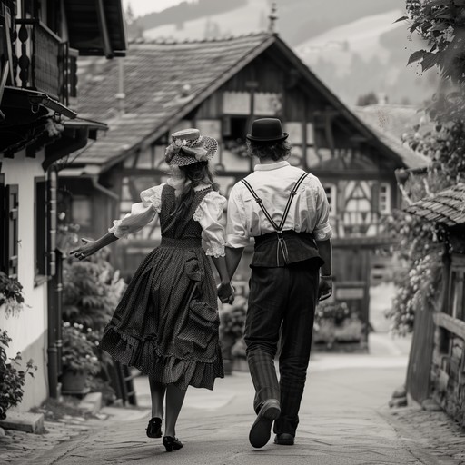 This composition evokes the lively atmosphere of a traditional bavarian folk festival, with an upbeat tempo, joyous melodies, and a playful blend of accordions and brass instruments.