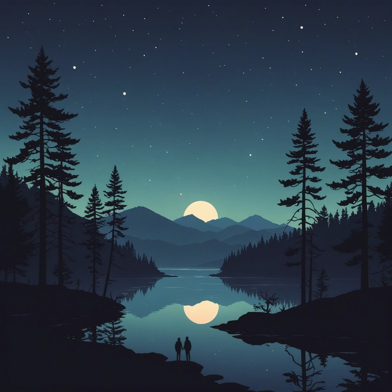 Imagine a tranquil scene, the world bathed in moonlight, as soothing melodies capture the essence of night-time calm. Gentle piano keys weave through the silence, crafting a tapestry of peace and introspection.