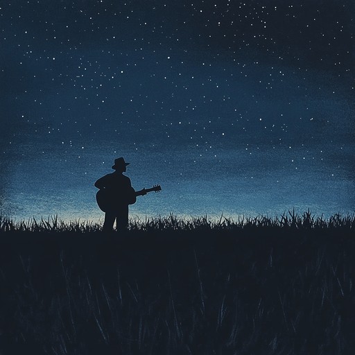 An evocative instrumental piece capturing the essence of a romantic journey across the american countryside, with gentle melodies that evoke the warmth of love under expansive, star filled skies.