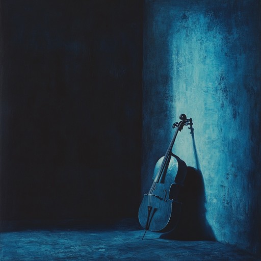 A contemporary classical composition featuring a cello, weaving haunting melodies and dissonant harmonies to evoke feelings of suspense, mystery, and the eerie presence of the unseen.