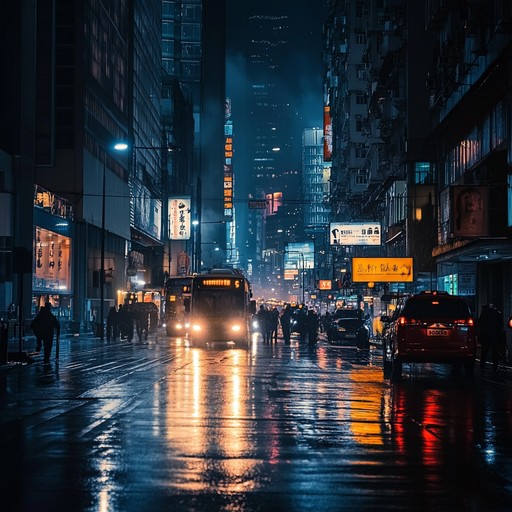 Invoke the serene and elegant nightscape of an urban city, as sophisticated, smooth beats intertwine with reflective melodies, perfect for a midnight stroll filled with introspection and calm