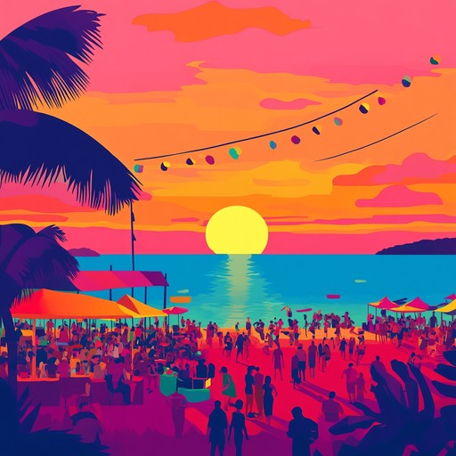 Experience the infectious energy of latin jazz in a spirited instrumental track, where the warmth of the sunset meets the vibrant beats of samba. Uplifting melodies intertwine with intricate rhythms, creating a musical journey that transports you to a lively summer evening by the seaside.