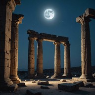 symphony evokes ancient ruins under moonlight