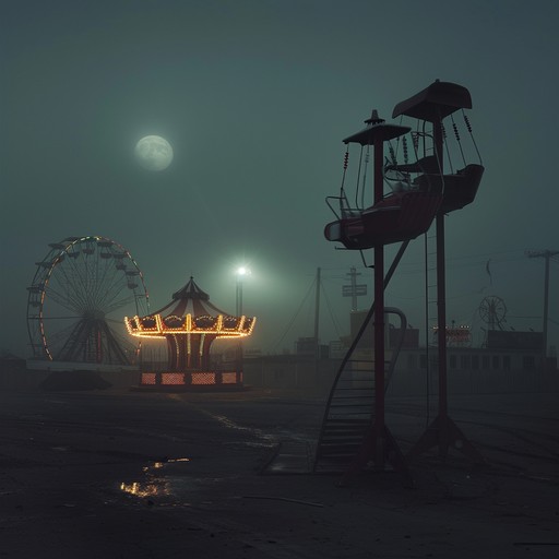 This composition creates an unsettling atmosphere with haunting melodies and distorted sounds reminiscent of a deserted carnival at midnight. The eerie combination of clownish tunes and sinister whispers sends chills down your spine.