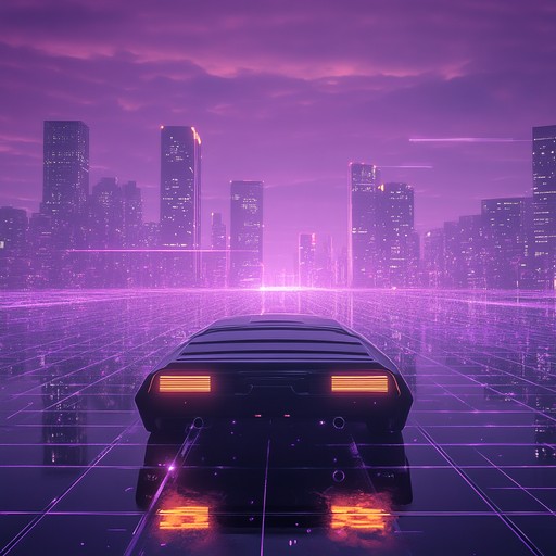 An instrumental synthwave piece that transports listeners to the nostalgic glow of neon lit cityscapes, capturing the essence of 80s retro futurism and longing.