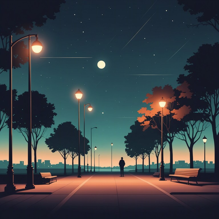 This alternative track captures the quiet, reflective moments during a nighttime stroll through the city, blending soft ethereal wave elements with subtle urban ambient sounds. The gentle touch of an electric piano brings an introspective depth to the journey.