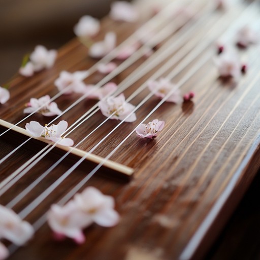 This alternative version delves deeper into the spiritual and contemplative aspects of the original composition, focusing more intently on the sounds of the koto amid the quiet rustle of the blossoming sakura trees. It is a poignant reminder of the ephemeral nature of beauty and life, encouraging deeper reflection and inner peace.