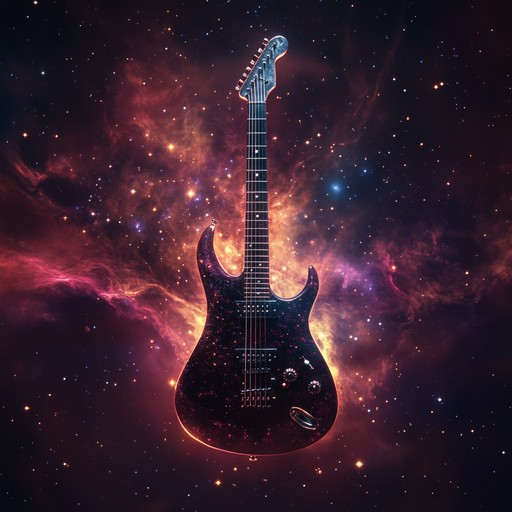 An instrumental heavy metal track blending powerful riffs and ethereal melodies, leading listeners through a dreamlike expedition across celestial realms and the vastness of space