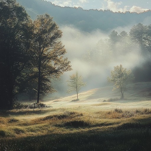 This calming folk composition takes inspiration from the rustic appalachian landscape, bringing forth a sense of gentle nostalgia and peaceful reflection with every delicate strum on the dulcimer. It is a tribute to the pastoral serenity and enduring folk traditions.