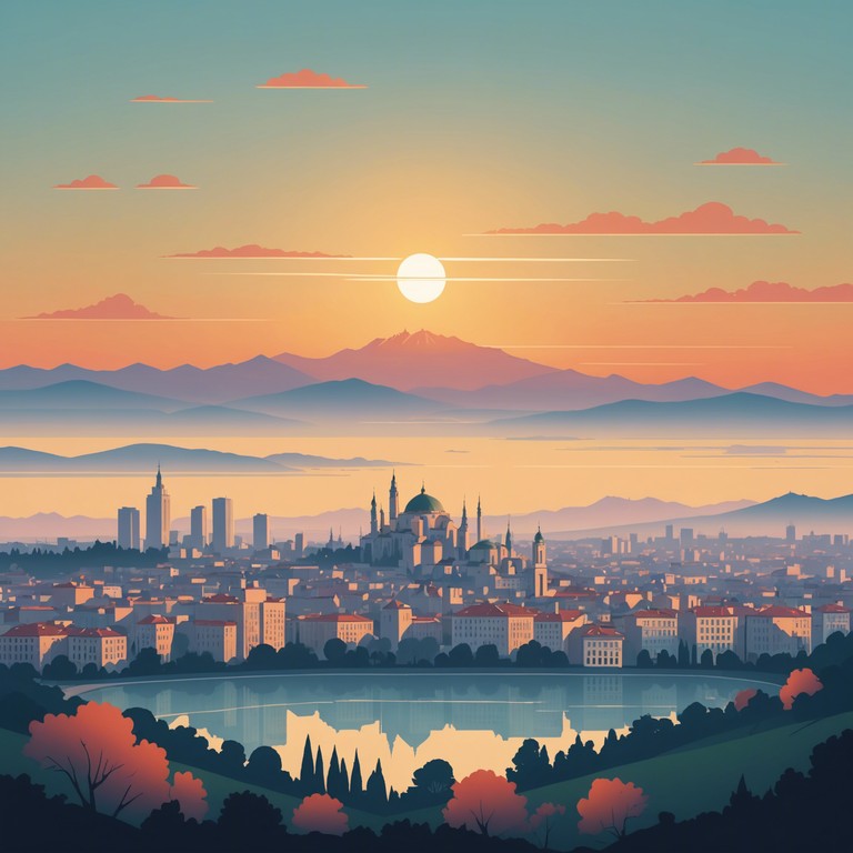 This instrumental chalga track combines the warmth of bulgarian musical traditions with modern sensibilities. Featuring a melodious accordion and rich orchestral backing, the piece captures the essence of a serene sunrise over sofia, infusing listeners with a sense of home and nostalgia.