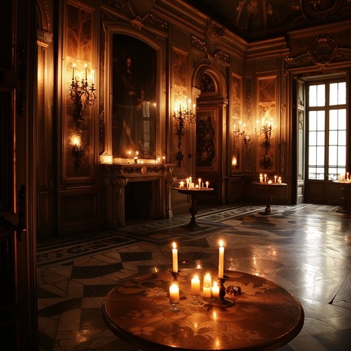 This piece features a sorrowful baroque composition that evokes deep emotional reflection, using the intricate harmonies of a harpsichord to weave a tapestry of poignant, reflective melodies. The music conjures images of candle lit rooms and somber, historical landscapes, perfect for creating an atmosphere of melancholic introspection.