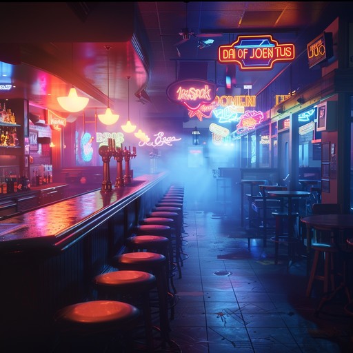 This track features a raw, unpolished electric guitar oozing with bluesy licks and highway grit. Channeling the energy of a dusty biker bar, the music takes you on a journey through smoke filled rooms and neon signs. While the rhythm section drives the pulsating beat, the guitar solos wail with nostalgia and rebellious spirit.