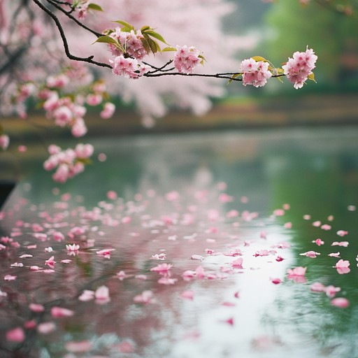 Immerse yourself in a gentle anime inspired instrumental featuring soft acoustic guitar melodies that conjure images of blooming cherry blossoms and tranquil afternoons, offering a serene and calming experience