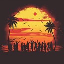 energetic fusion blending samba rhythms and funky beats