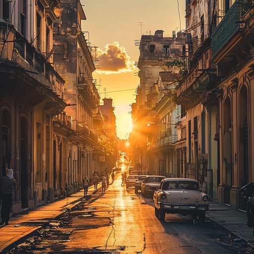 This sentimental instrumental captures the essence of havana's streets at sunset. Gentle guitar strumming accompanied by subtle percussion creates an atmosphere of longing and romantic nostalgia. The melodies weave through memories of cuban heritage, winding through cobblestone streets and echoing the whispers of heartfelt stories.