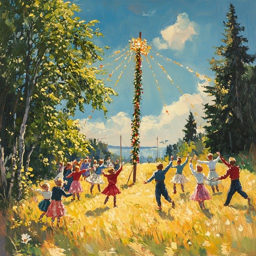 A joyful instrumental track that captures the essence of a sunny finnish summer day, bringing together the bright, melodic elements of suomipop with a vibrant and lively arrangement. The song features a bouncy rhythm, cheerful melodies, and an overall feel good vibe that transports listeners to the heart of finnish midsummer celebrations. Perfect for lively gatherings or adding a touch of scandinavian sunshine to any day.