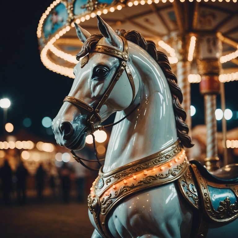 A soft, enchanting tune that fills the air at the carnival, echoing through the laughter and the clinks of carnival games, the song paints an auditory image of an old time fair, as seen through the eyes of a child and felt through the heart of an adult.