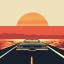 instrumental rock piece celebrating the thrill of open roads