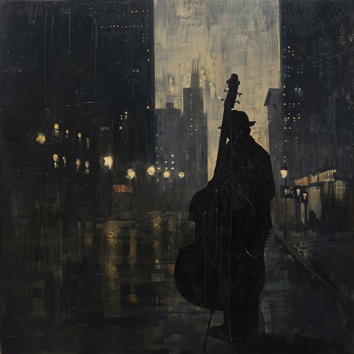 A dark yet soulful blend of jazz, featuring eerie undertones and unsettling melodies, painting a haunting urban nightscape.